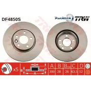 ���� ��������� FORD S-MAX/Mondeo 07-/Volvo S60/S80/XC70 06- d 16�� �������� TRW DF4850S DF4850S ����