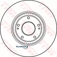 ���� ��������� Hyundai i30 07- R16/KIA CEED 12- �������� ����. D 300��. TRW DF4957S DF4957S ����