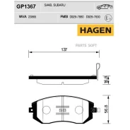 ������� �������� Subaru Forester 02- GP1367 Sangsin Brake GP1367 GP1367 ����