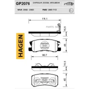 ������� ������ Chrysler Sebring 07-10 GP2076 Sangsin Brake GP2076 GP2076 ����