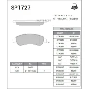 ������� ��������� �������� Citroen Jumper 2.2HDi 06 SP1727 Sangsin Brake SP1727 SP1727 ����