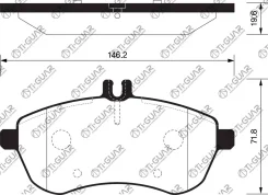 ��������� ������� �������� /�������� /�������� 4 �� /Tiguar ��� Mercedes C204, S204, CL203, A207, C207, W212; TG0452; (PN0452W) 0054200820 0054200920...