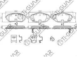 ��������� ������� �������� /�������� �������� 4�� /Tiguar ��� Toyota Auris 20122018, Corolla 20132019; TG21001 PN21001 0446502390 ADT342198 D2330M MS1...