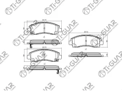 ��������� ������� /�������� /Tiguar /Honda Ridgeline 20052013; TG2800; 45022SJCA01 45022SJCA00 PN28003 Tiguar TG2800 ����
