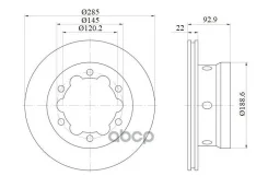 ���� ��������� ����. ������������� Mercedes-BENZ Sprinter 1995-2006, VW LT 1996- SK ���. SKBD1105 SKBD1105 ����