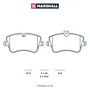 ������� ��������� �������� ��� Mercedes-BENZ C-Class, Mercedes-BENZ CLK, Mercedes-BENZ S-Class marshall m2623144 M2623144 ����