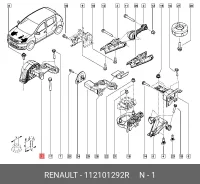 ����� ��������� ������������� ������ ������ Renault 112101292R 112101292R ����