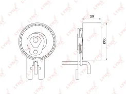 ����� �������� ����� ��� ��� Peugeot Partner, Citroen Berlingo, FORD Focus II LYNXauto PB-1193 PB1193 ����