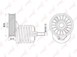 ���������� ������������� ����� ��� AUDI A4, Volkswagen Passat, AUDI A6 4B, LYNXauto PT-3164 PT3164 ����