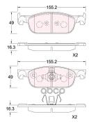 ������� ����. �����. Renault Clio 2012-/Logan II 2013-/Sandero 2012-, LADA X-Ray 2016- SKBP1574 ����