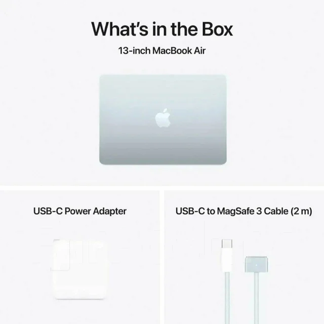 Apple MacBook Air 13 2025. 13", 4,4����, ��� 16 ��, ���� 512���, WiFi: 1, Bluetooth: 1. ��� ����� �� ������������ ����