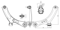 ����� �����. ����. ������ L Suzuki SX4 2006-, FIAT Sedici 2006-2014 SK ���. SKCA2209 SKCA2209 ����