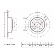 ���� ��������� (���) Subaru Legacy 98-03 / Outback 98-03 SAT ST-26700-AE010 ST26700AE010 ����
