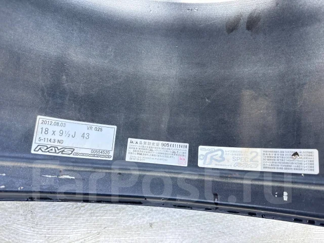 RAYS Volk Racing VR. 9.5/8.5x18", 5x114.3, ET43/44, �� 72���. ����