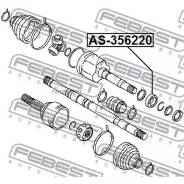 ��������� ������� Nissan T31 J10E Renault many cars Febest AS356220 AS356220 ����