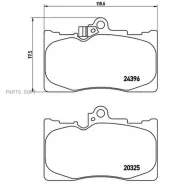 ������� �������� �. Lexus GS 300/450 05 Brembo P83072 P83072 1180 02 [0446530410] ! P83072 ����