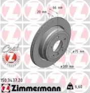 ���� ��������� ! ����. 300x20/66-5x120 BMW 1 E81/E87/3 E90/E91/E92/E93 Zimmermann 150.3437.20 150343720 ����
