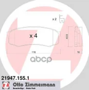 ������� �������� ! ����. 116x44x16 Toyota Land Cruiser 4.2D 90 [178Zimmermann219471551] 219471551 ����
