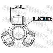 ������� 30X34.5 Febest 0316FK 0316FK ����