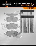 ������� ��������� ���. AUDI A3 III (8V), A3 IV (8Y), Q2, Q3 II (F3) SEAT LEON III (5F1) Skoda Karoq Senfineco ���. PB1339 PB1339 ����