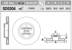 ���� ���������, �������� Sangsin Brake SD5304 SD5304 ����