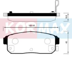 ������� ��������� (� ������������ ���������) D1244MH (F0064129) Kormax [KBP052] KBP052 ����