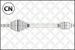������ ������, 765mm, 24162 Dacia Logan 1.4-1.6i 04 Stellox 1581034SX 1581034SX ����