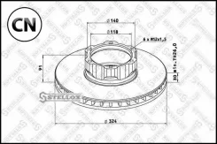 ���� ���������, 324/118x30/91 6n-140-M12x1.5 Stellox 8500723SX 8500723SX ����