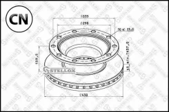 ���� ���������, 430/290x45/159.5 10n-335-23 �������� � ���������� ������ ABS Stellox 8500810SX 8500810SX ����