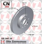 ���� ���������, ����� 332x30/62-5x120 OTTO Zimmermann 150344720 150344720 ����
