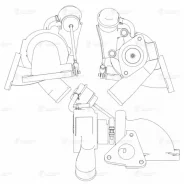 ��������������� ��� Ford Transit 06-, 2.4D, ��� TD03 ��� FORD Transit, LAND Rover Defender Luzar LAT 1008 LAT1008 ����