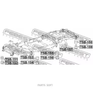 ����������� ����������! Toyota Land Cruiser Prado 120 GRJ12/KDJ12/RZJ12/TRJ12 02-09 Febest TSB152 TSB152 ����