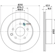�������� �� xmi-MDC1786C ���� ��������� ����. Dualis (J10 JJ10) LEAF Qashqai / Qashqai +2 (J10 JJ1 Mintex MDC1786 MDC1786 ����