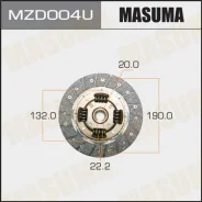 ���� ��������� Masuma MZD004/U Mazda 190*132*20*22,2 Masuma MZD004U ����