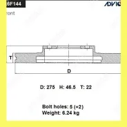 ���� ��������� ���. Advics A6F144B A6F144B ����