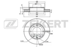 ���� ��������� Kia Carnival III 06- �������� ������������� 300 � 28 Zekkert BS5756 Zekkert ���. BS5756 BS5756 ����
