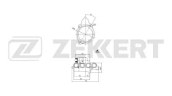 ������� VW LT 28-35 II LT 28-46 II 96- MB C-Class (W202/203 S202/203 CL203) 93- M-Class (W163) 98 Zekkert ���. an-1089 AN1089 ����
