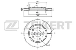 ���� ����. �����. Chrysler Voyager V 07- Dodge Journey 08- (� ���������) Zekkert ���. bs-5505b BS5505B ����