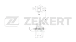 ��������� ������� ����. ���. VW Golf VI 08- Jetta III IV 04- Audi A3 II 03- Skoda Octavia (1Z_) Zekkert ���. bs-8306 BS8306 ����