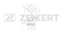 ��������� ������� ������ ����� Chevrolet Orlando (J309) 11- Opel Zafira B 05- Zekkert BS8370 BS8370 ����