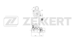 ������� Hyundai Solaris IV 10- Elantra V 11- Veloster 11- i30 08- Kia Rio III 11- Soul 09- Zekkert ���. an-1080 AN1080 ����