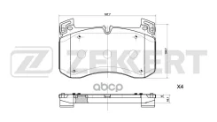 ������� ����. ����. ������. MB GLE (V167 X167) 19- GLE Coupe (C167) 19- G-Class (W463) 18- Zekkert ���. bs-1403 BS1403 ����