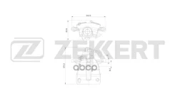 ��������� ������� ������ ����� VW Transporter V VI 03- Multivan V VI 03- California V VI 09- Zekkert ���. bs-8332 BS8332 ����