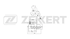 ������� MB C-Class (W204 S204 CL203) 07- S-Class (C216 W221) 05- M-Class (W164) 05- Zekkert ���. an-1091 AN1091 ����