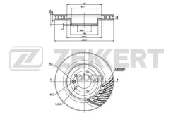 ���� ����. �����. ���. VW Touareg II 10- Porsche Cayenne 10- Zekkert ���. bs-6164 BS6164 ����