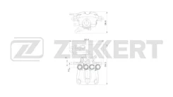��������� ������� ������ ����� VW Caddy III 04- Zekkert ���. bs-8330 BS8330 ����
