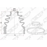 ������� ����� (�����/ �������) Nissan Qashqai 06-13 / Qashqai+2 08-14 SAT C-1690T, �������� C1690T ����