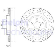Kpl. tarcz hamulcowyc bg4958c Delphi BG4958C ����