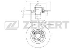 ���� ����. ����. Renault Kangoo 08- (��� ���������� ��� ABS) Zekkert ���. bs-6483 BS6483 ����