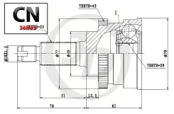 ���� ������� ABS SU029A42 JCT0077A ����